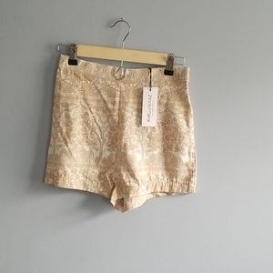 High waisted print shorts novella royale nwt